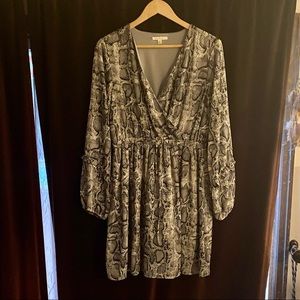Bae Vely Snake Print Dress Size M